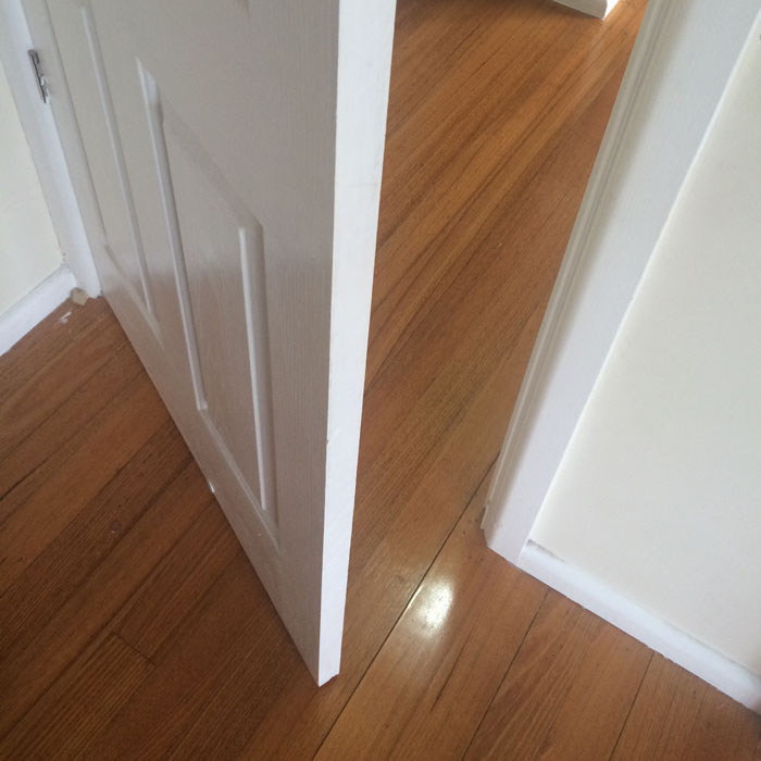how to repair rubbing  door